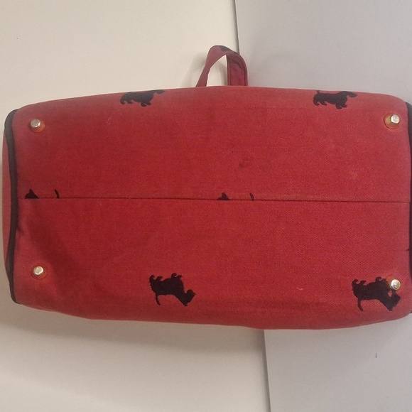 Maddie Deluxe Scottie Dog Print Carrier/Purse/Tote/Crossbody canvas bag - Picture 8 of 11